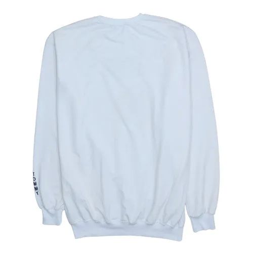 Tommy Hilfiger White Sweatshirt Women’s 3XL Embroidered Flag Logo Crewneck Pullover sold by Vintage Club product image thumbnail 2