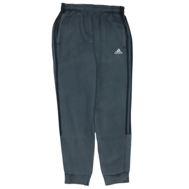 Adidas Dark Grey Joggers Sweatpants Men's Small Embroidered Logo Elastic Waist Cuffed Track Pants sold by Vintage Club