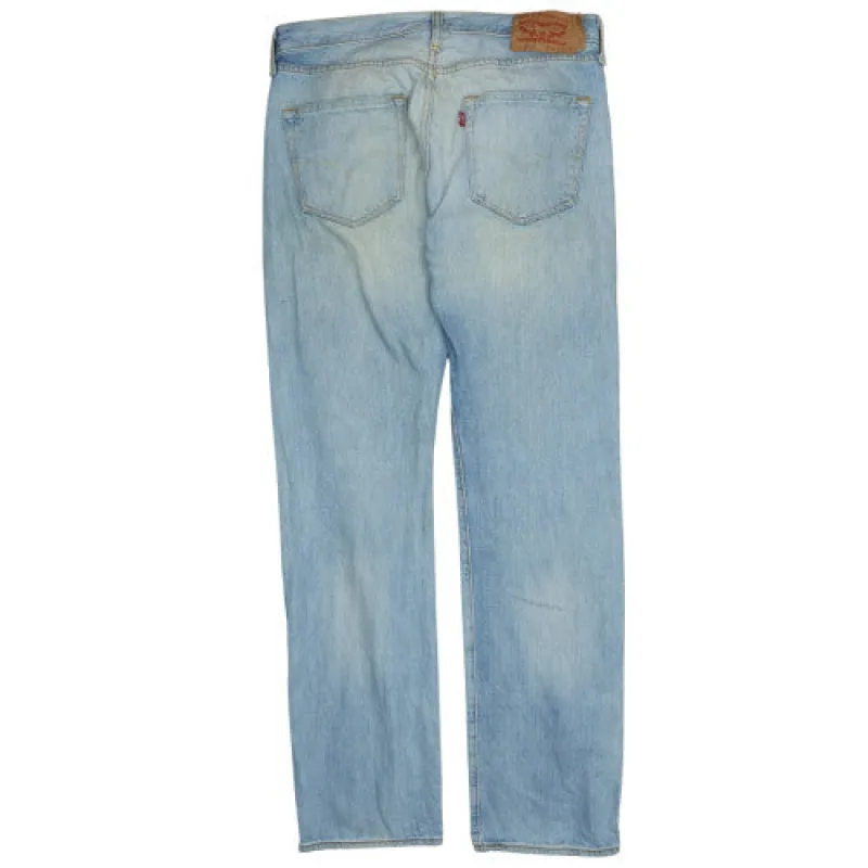 Levi Strauss Light Blue Jeans Men's 31 Classic Five Pocket Straight Leg Denim Pants sold by Vintage Club