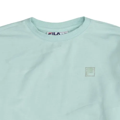 Fila Mint Green Sweatshirt Men's Small Crewneck Minimal Logo Pullover Jumper Top sold by Vintage Club product image thumbnail 3