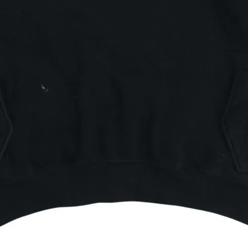 Nike Black Hoodie Men’s XXLarge Button Neck Embroidered Swoosh Kangaroo Pockets Pullover sold by Vintage Club product image thumbnail 5