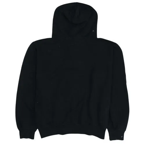 Nike Black Hoodie Men’s XXLarge Button Neck Embroidered Swoosh Kangaroo Pockets Pullover sold by Vintage Club product image thumbnail 2