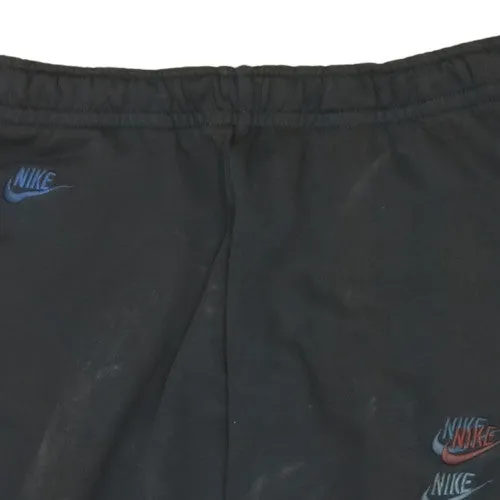 Nike Black Joggers Sweatpants Men’s Medium Multi Swoosh Logo Elastic Waist Cuffed Loungewear sold by Vintage Club product image thumbnail 3