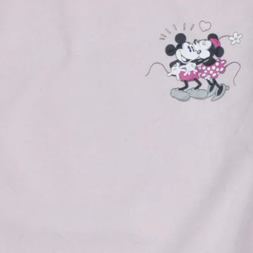 Disney Light Pink Hoodie Women’s Small Minnie Mouse Printed Chest Graphic Pullover Sweatshirt sold by Vintage Club product image thumbnail 4