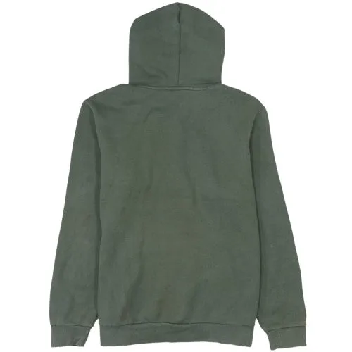 Puma Khaki Green Hoodie Men's Medium Printed Logo Kangaroo Pocket Pullover Sweatshirt sold by Vintage Club product image thumbnail 2