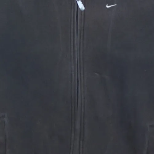 Nike Black Full Zip Sweatshirt Women’s XL Embroidered Swoosh Fleece Lined Jacket Top sold by Vintage Club product image thumbnail 4