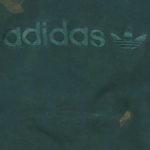 Adidas Dark Green Hoodie Men's Small Trefoil Logo Embroidered Chest Kangaroo Pocket Pullover Sweatshirt sold by Vintage Club product image thumbnail 4