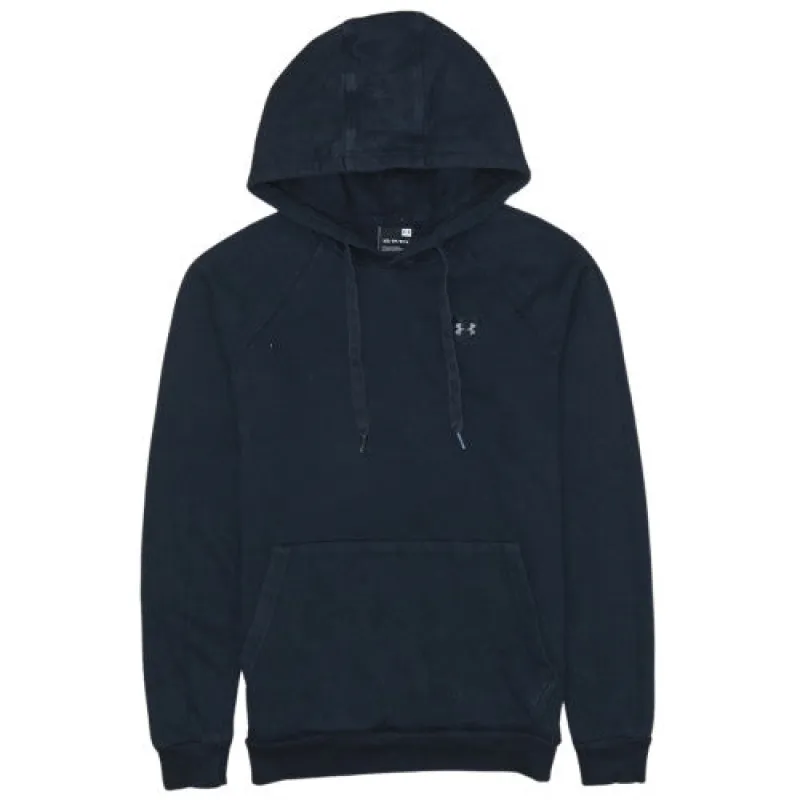 Under Armour Navy Blue Hoodie Men's XSmall Embroidered Chest Logo Front Pocket Pullover Sweatshirt made by Under Armour