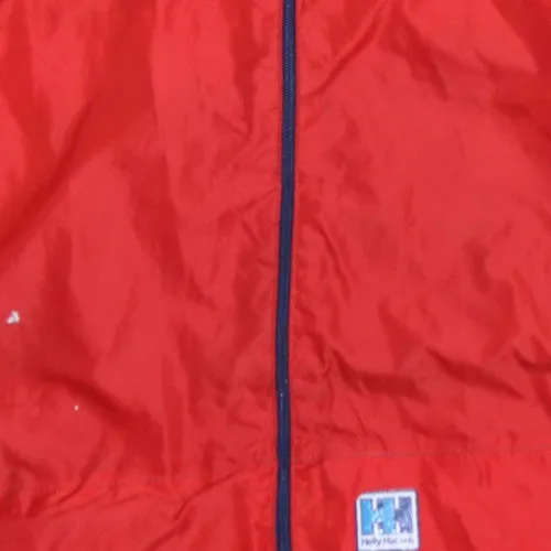 Helly Hansen Red Hooded Jacket Men's XXLarge Full Zip Lightweight Windbreaker Coat sold by Vintage Club product image thumbnail 4