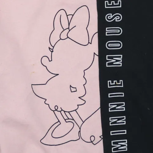 Disney Pink Black Sweatshirt Women's Small Minnie Mouse Printed Graphic Pullover Jumper sold by Vintage Club product image thumbnail 4