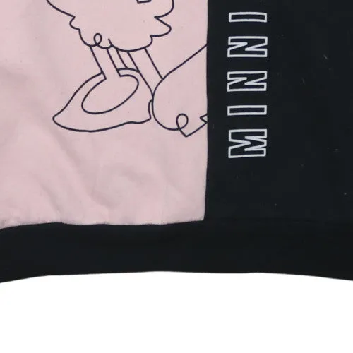 Disney Pink Black Sweatshirt Women's Small Minnie Mouse Printed Graphic Pullover Jumper sold by Vintage Club product image thumbnail 5