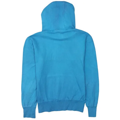 Champion Turquoise Blue Hoodie Men's Small Printed Logo Kangaroo Pocket Pullover Sweatshirt sold by Vintage Club product image thumbnail 2