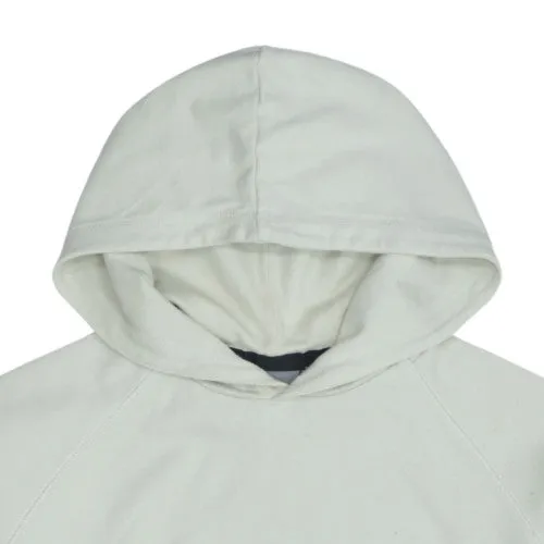 Nike Cream Short Sleeve Hoodie Women’s Large Asymmetric Pocket Minimal Logo Sweatshirt Top sold by Vintage Club product image thumbnail 3