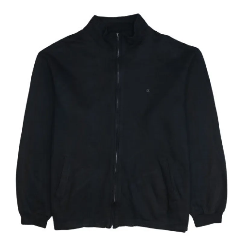 Champion Black Full Zip Jacket Men's XXLarge Small C Logo Zip Pockets Track Top sold by Vintage Club