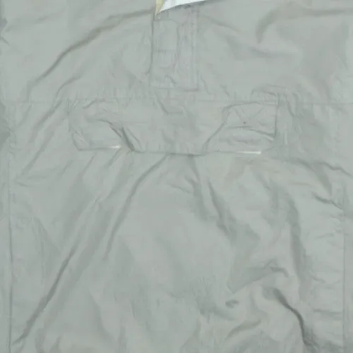 Reebok Khaki Green Windbreaker Jacket Men's XLarge Half Zip Front Pocket Mesh Lining Pullover sold by Vintage Club product image thumbnail 4