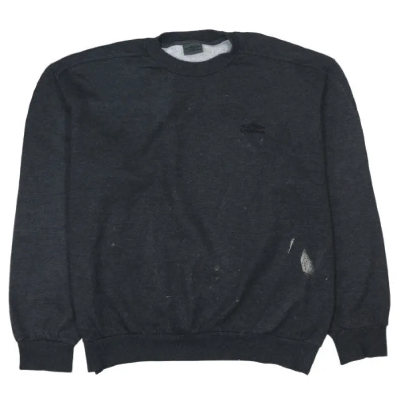 Umbro Dark Charcoal Sweatshirt Men's XLarge Embroidered Chest Logo Crewneck Pullover Jumper sold by Vintage Club