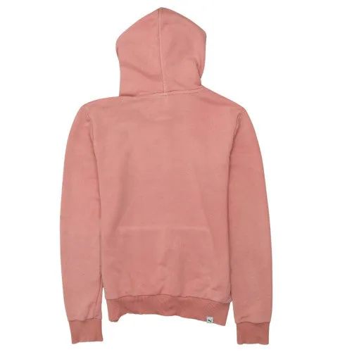 Puma Salmon Pink Hoodie Men's Small Printed Box Logo Kangaroo Pocket Pullover Sweatshirt sold by Vintage Club product image thumbnail 2