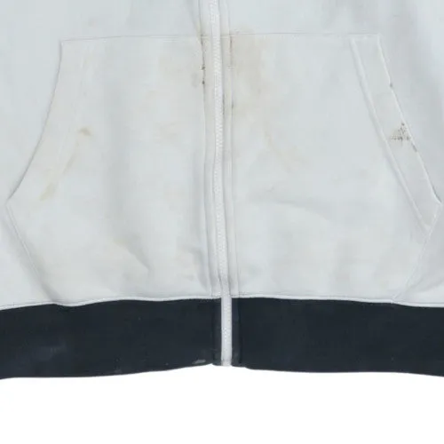 Nike Black Grey Full Zip Sweatshirt Men's Medium Embroidered Swoosh Colour Block Jacket Top sold by Vintage Club product image thumbnail 5