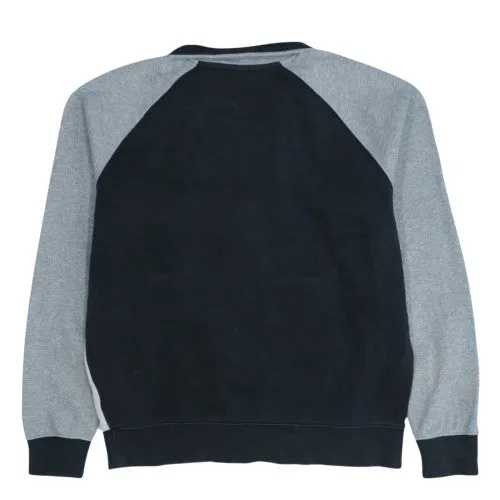 Nike Black Grey Full Zip Sweatshirt Men's Medium Embroidered Swoosh Colour Block Jacket Top sold by Vintage Club product image thumbnail 2