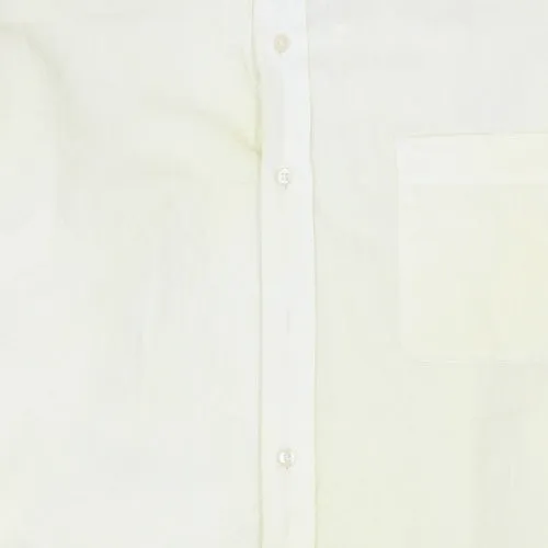 Tommy Hilfiger Pale Yellow Shirt Men's Large Regular Fit Long Sleeve Pocket Button Up sold by Vintage Club product image thumbnail 4