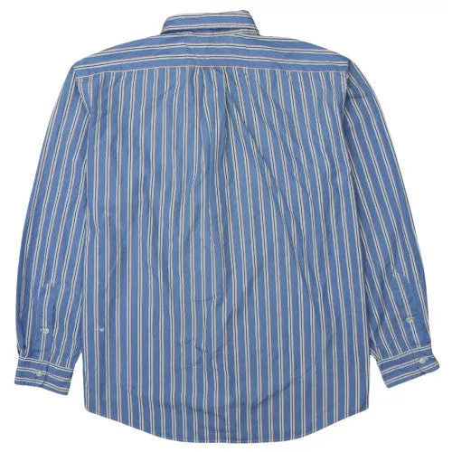 Polo Ralph Lauren Blue Striped Shirt Men's XLarge Embroidered Pony Button Up Casual Top sold by Vintage Club product image thumbnail 2