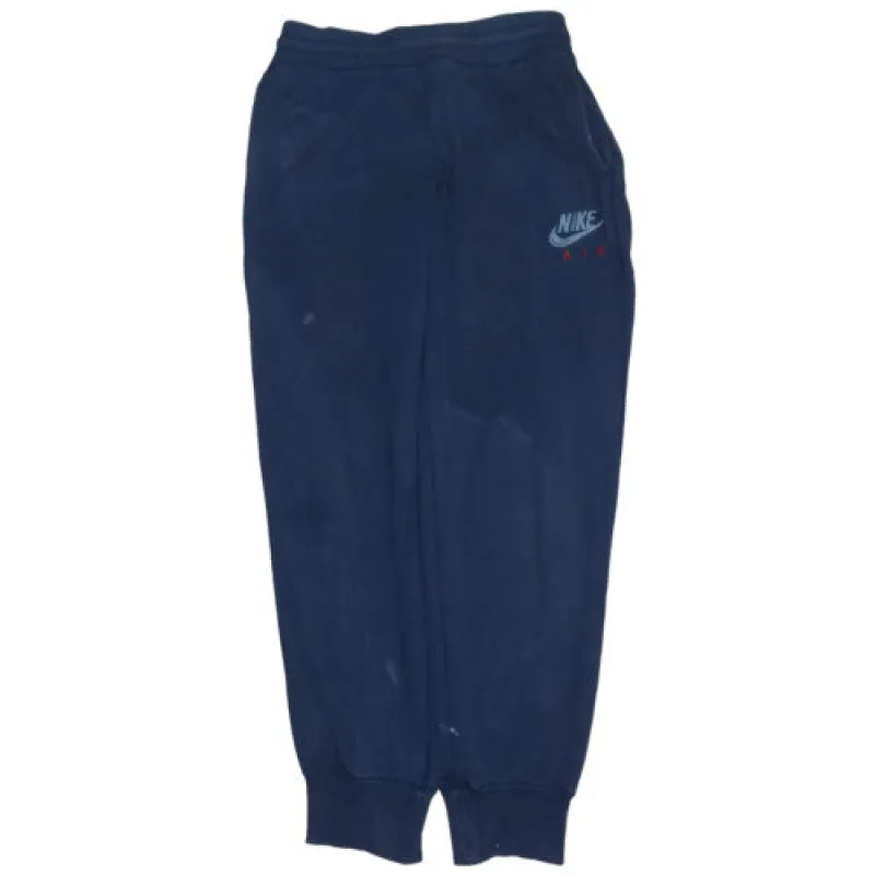 Nike Navy Blue Joggers Men’s Large Nike Air Printed Logo Elastic Cuffs Sweatpants made by Nike
