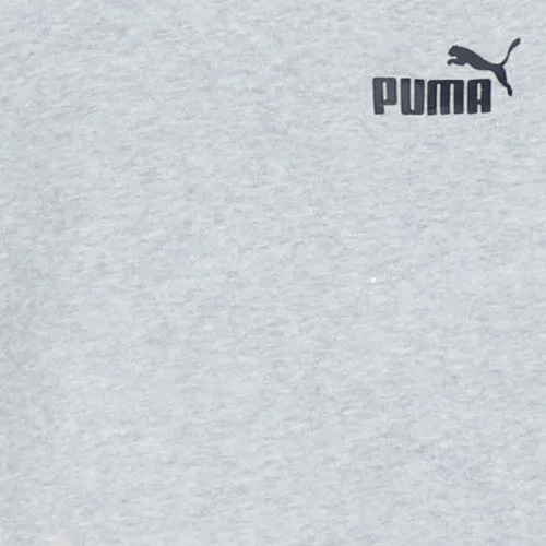 Puma Light Grey Hoodie Men's Small Printed Chest Logo Kangaroo Pocket Pullover Sweatshirt sold by Vintage Club product image thumbnail 4