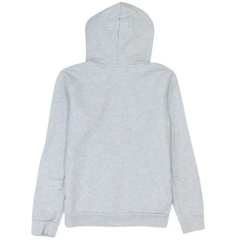 Puma Light Grey Hoodie Men's Small Printed Chest Logo Kangaroo Pocket Pullover Sweatshirt sold by Vintage Club product image thumbnail 2