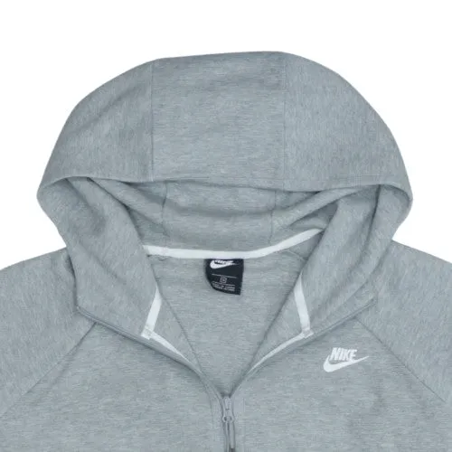 Nike Light Grey Hoodie Men’s XLarge Full Zip Embroidered Swoosh Zip Pockets Sweatshirt sold by Vintage Club product image thumbnail 3