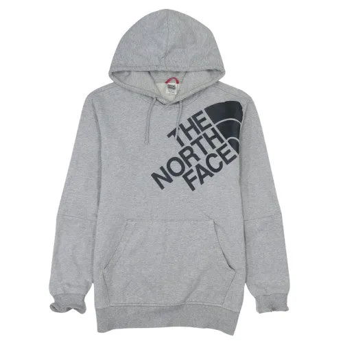 The North Face Grey Hoodie Men's Small Large Printed Logo Kangaroo Pocket Pullover Sweatshirt sold by Vintage Club
