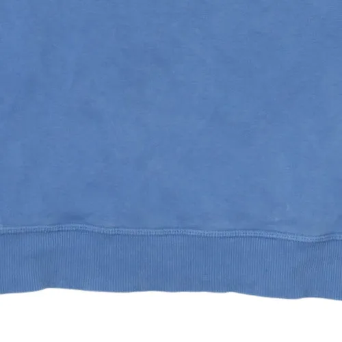 The North Face Blue Sweatshirt Men's Small Embroidered Chest Logo Sleeve Print Pullover sold by Vintage Club product image thumbnail 5