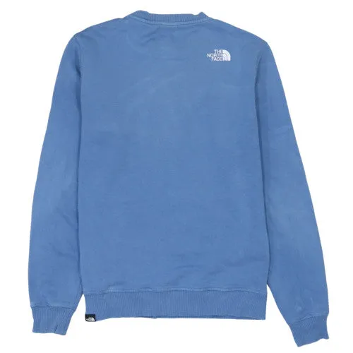 The North Face Blue Sweatshirt Men's Small Embroidered Chest Logo Sleeve Print Pullover sold by Vintage Club product image thumbnail 2