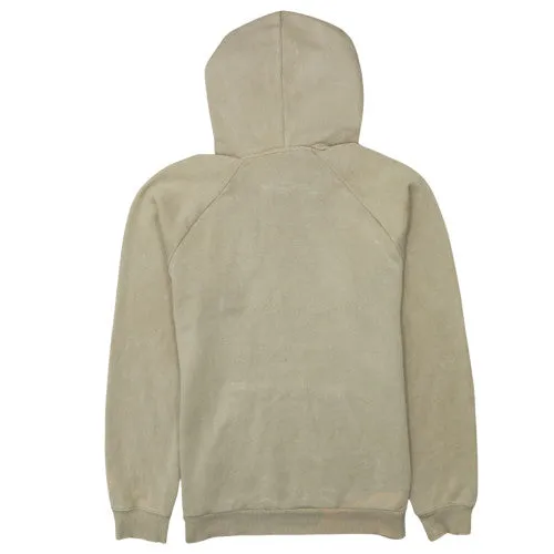 Adidas Beige Cream Hoodie Men's Small Trefoil Printed Logo Kangaroo Pocket Pullover Sweatshirt sold by Vintage Club product image thumbnail 2