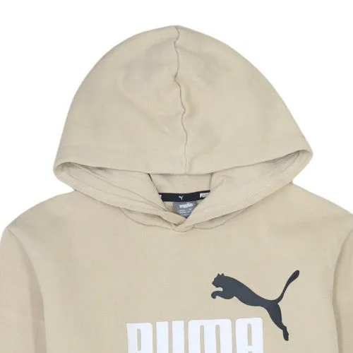 Puma Beige Cream Hoodie Women’s XLarge Printed Logo Kangaroo Pocket Pullover Sweatshirt sold by Vintage Club product image thumbnail 3