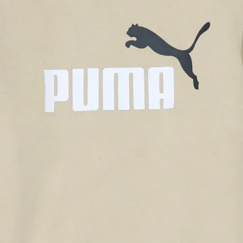 Puma Beige Cream Hoodie Women’s XLarge Printed Logo Kangaroo Pocket Pullover Sweatshirt sold by Vintage Club product image thumbnail 4