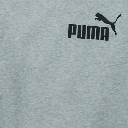 Puma Grey Hoodie Men's Small Printed Logo Kangaroo Pocket Pullover Sweatshirt sold by Vintage Club product image thumbnail 4
