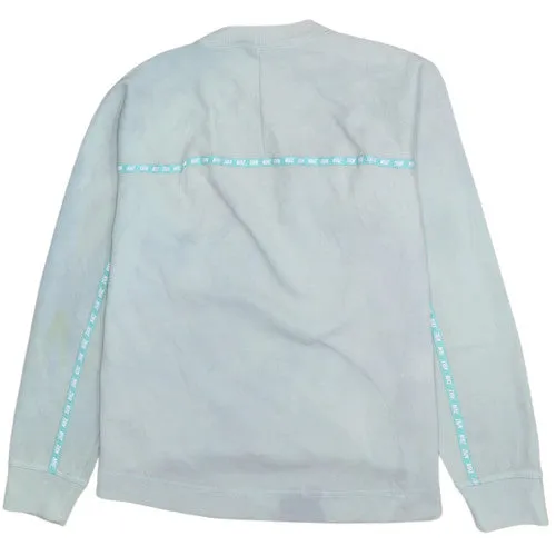 Nike Pale Mint Sweatshirt Men's Small Printed Swoosh Logo Tape Detail Pullover Top sold by Vintage Club product image thumbnail 2