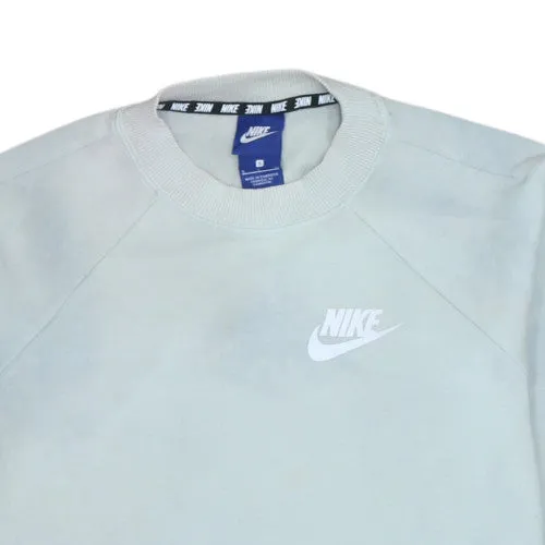 Nike Pale Mint Sweatshirt Men's Small Printed Swoosh Logo Tape Detail Pullover Top sold by Vintage Club product image thumbnail 3