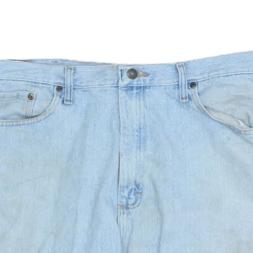 Wrangler Light Blue Denim Shorts Men's 40 Relaxed Fit Five Pocket Jean Shorts sold by Vintage Club product image thumbnail 4