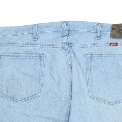 Wrangler Light Blue Denim Shorts Men's 40 Relaxed Fit Five Pocket Jean Shorts sold by Vintage Club product image thumbnail 3