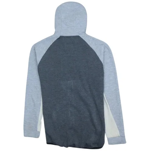 Nike Grey Colour Block Full Zip Hoodie Men's Small Drawstring Hood Split Kangaroo Pocket Sweatshirt sold by Vintage Club product image thumbnail 2