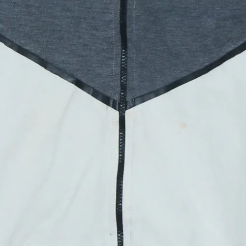 Nike Grey Colour Block Full Zip Hoodie Men's Small Drawstring Hood Split Kangaroo Pocket Sweatshirt sold by Vintage Club product image thumbnail 4