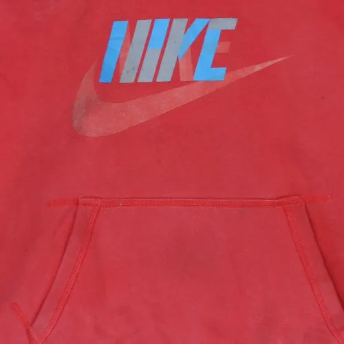 Nike Faded Red Hoodie Men's XXLarge Printed Logo Kangaroo Pocket Pullover Sweatshirt sold by Vintage Club product image thumbnail 4