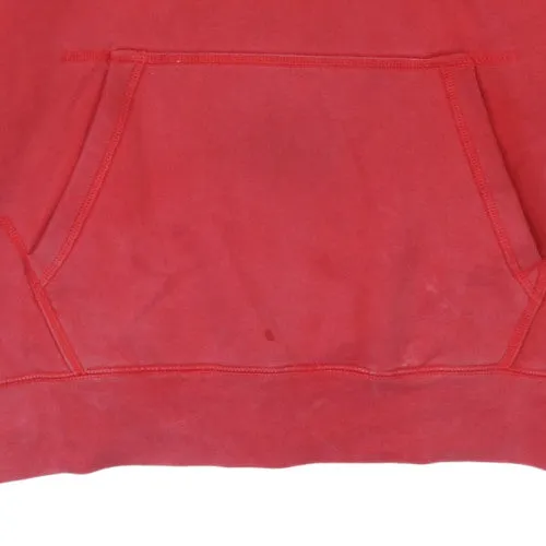 Nike Faded Red Hoodie Men's XXLarge Printed Logo Kangaroo Pocket Pullover Sweatshirt sold by Vintage Club product image thumbnail 5