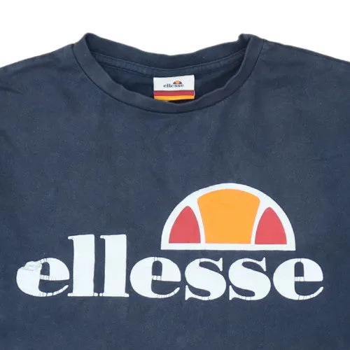 Ellesse Navy Blue T Shirt Men's XSmall Printed Chest Logo Short Sleeve Casual Tee sold by Vintage Club product image thumbnail 3