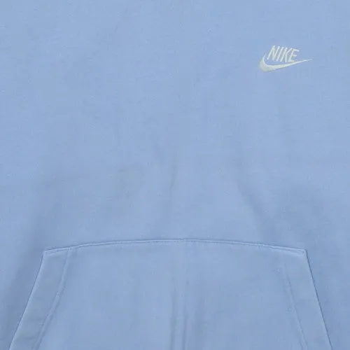 Nike Light Blue Hoodie Men's Small Embroidered Swoosh Logo Kangaroo Pocket Pullover Sweatshirt sold by Vintage Club product image thumbnail 4