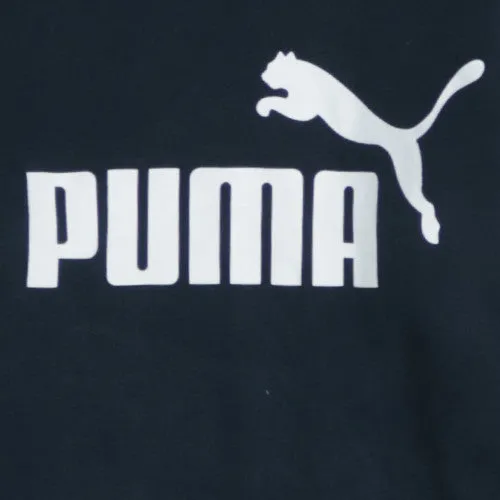 Puma Black Hoodie Women’s XLarge Printed Logo Kangaroo Pocket Pullover Sweatshirt sold by Vintage Club product image thumbnail 4