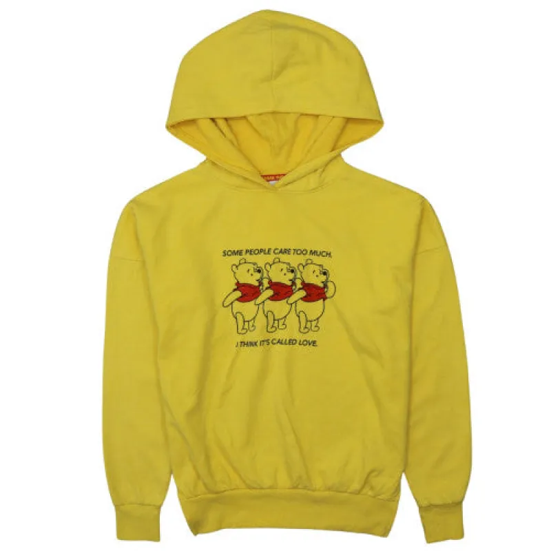 Disney Yellow Hoodie Women’s XSmall Winnie The Pooh Printed Graphic Pullover Sweatshirt sold by Vintage Club
