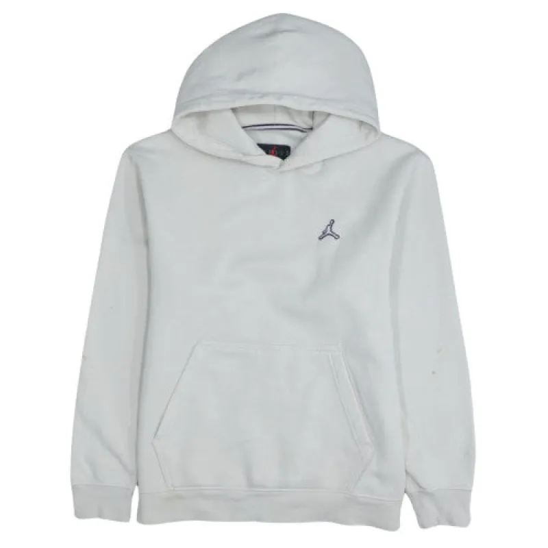 Jordan Off White Hoodie Men's Medium Embroidered Jumpman Logo Kangaroo Pocket Pullover Sweatshirt sold by Vintage Club