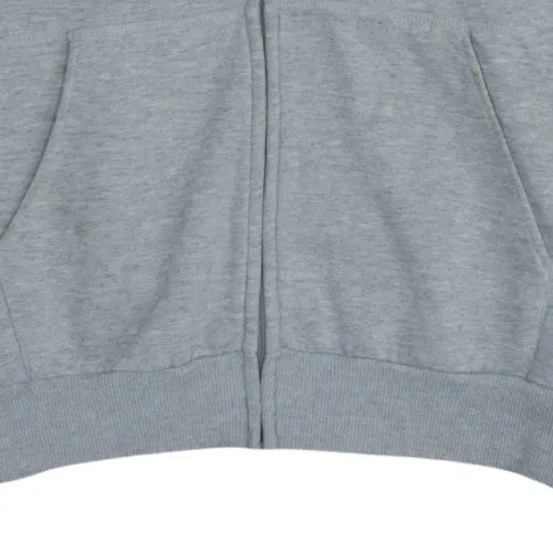 Umbro Grey Zip Hoodie Men's XXLarge Small Logo Fleece Lined Kangaroo Pockets Sweatshirt sold by Vintage Club product image thumbnail 5